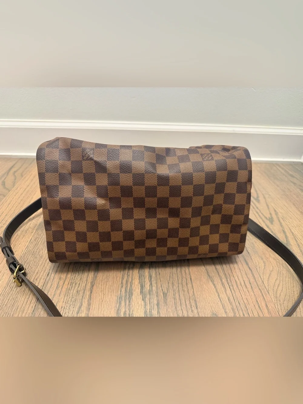 Authentic Louis Vuitton Damier Ebene Checkered Speedy 30 bundle